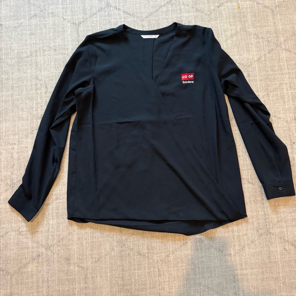 Port Authority Black Wrap Top Long Sleeve Large